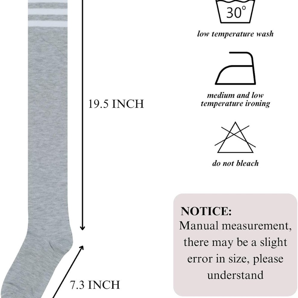 Gray over the knee  Socks